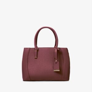Premium Vegan Leather Crossbody Bag for Women – Black | Structured Handbag Bag - Metin Bags